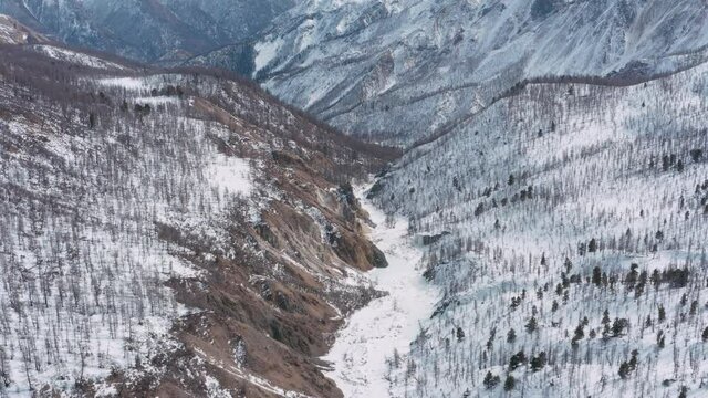 Mountains from aerial view. Landscape. Nature. Travel.