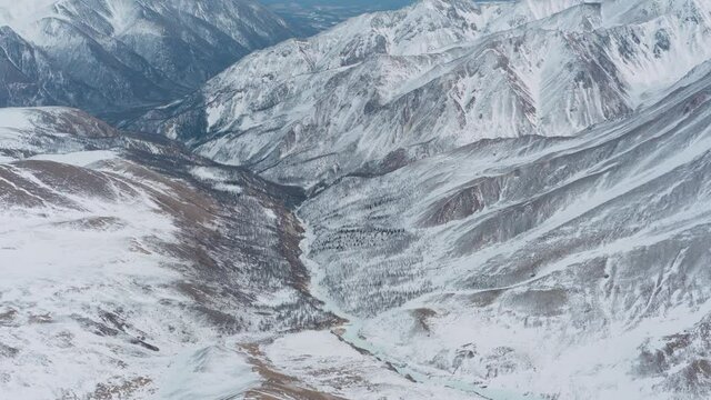 Mountains from aerial view. Landscape. Nature. Travel.