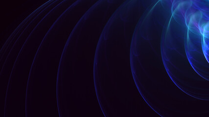 3D rendering abstract multicolor fractal light background