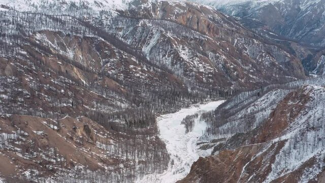 Mountains from aerial view. Landscape. Nature. Travel.