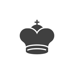 King chess vector icon