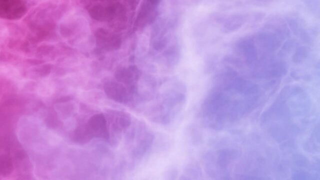 Loop and  Move forword into Pastel Haze, Pink Light, looks like a cloud of smoke in cosmic aerosol and lightning or sky or nebula in space or galaxy. 3D Rendering