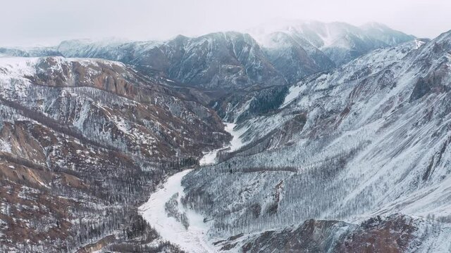 Mountains from aerial view. Landscape. Nature. Travel.