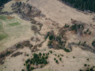 A group of people walking down a dirt road