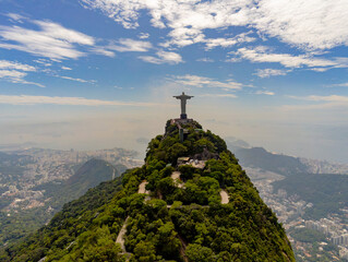 Cristo Redentor (Rio de Janeiro) von oben - Brasilien