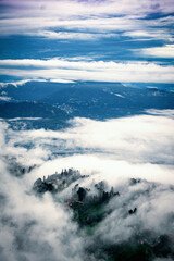 blue sky and clouds