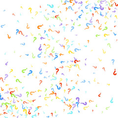 Question marks Quiz doubt survey faq public poll.