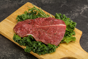 Raw beef steak for grill