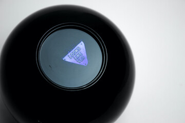 Black prediction ball for decision making.