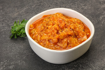 Caucasian cuisine - Mangal salad with vegetables