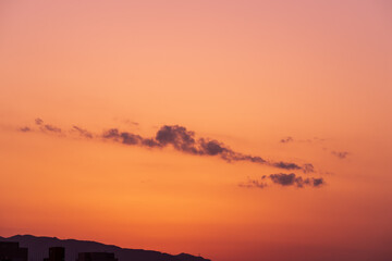 夕焼けの背景素材
