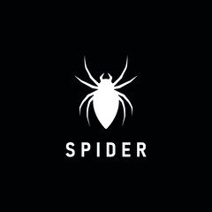 Spider Man Insect Arthropod symbol logo design silhouette