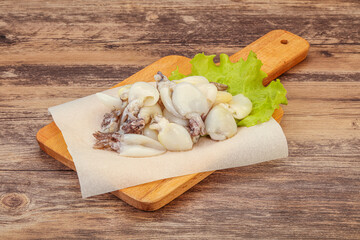 Raw seafood - cuttlefish for cooking