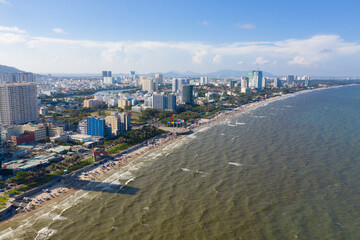 Vung Tau city and coast, Vietnam. Vung Tau is a famous coastal city in the South of Vietnam