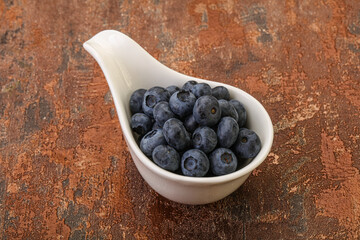 Ripe sweet tasty blueberries heap