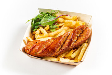 french fries in the box