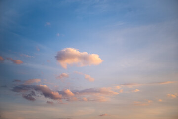 sunset sky with clouds