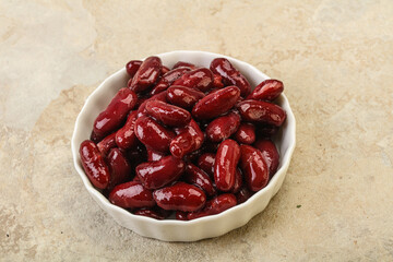 Canned red Kidney in the bowl