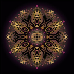 mandala art ornament for printing