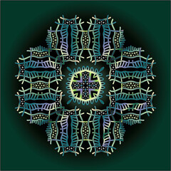 mandala art ornament for printing