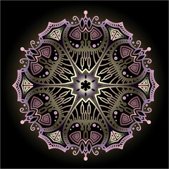 mandala art ornament for printing
