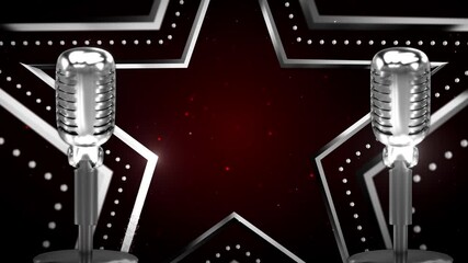 Podcast Opener, Title, Intro Background, It can be used as podcast streaming opening, Host text can place in the center.