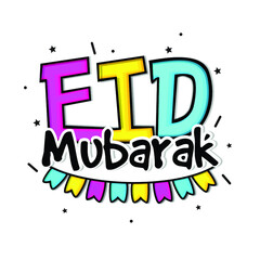 Eid Mubarak.  Eid celebration designs for all purpose like  for Print, Greetings, T-shirt design, banner, digital promotions.