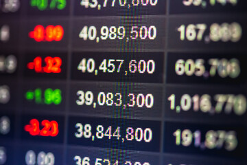 Financial accounting of profit summary graphs analysis. The business plan at the meeting and analyze financial numbers to view the performance of the company in stock market exchange.