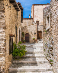Fototapeta na wymiar Scenic sight in Santo Stefano di Sessanio, province of L'Aquila, Abruzzo, central Italy.