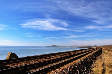 Fototapeta premium railway in the countryside