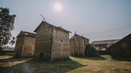 Ruins of an abandoned building.