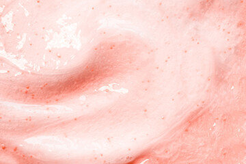 Obraz na płótnie Canvas The texture of a scrub or shower gel.