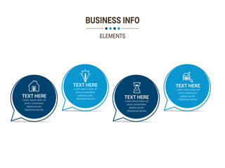 Vector Business infographics. Financial analysis data graphs and diagram, marketing statistic workflow modern business presentation elements vector investment progress icon.
