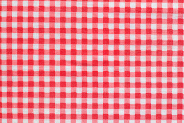 red and white checkered picnic blanket