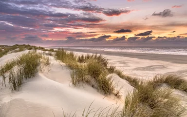 Fototapeten View from dune top over North Sea © creativenature.nl