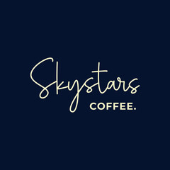 Signature or script logo written Skystars