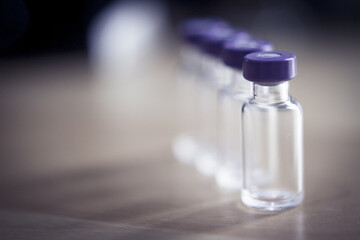 Empty covid 19 vaccine cans