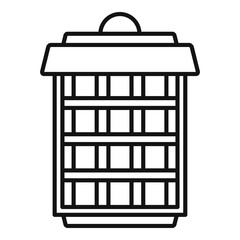 Insect trap icon, outline style