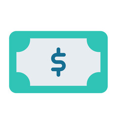money cash pay rate single isolated icon with flat style