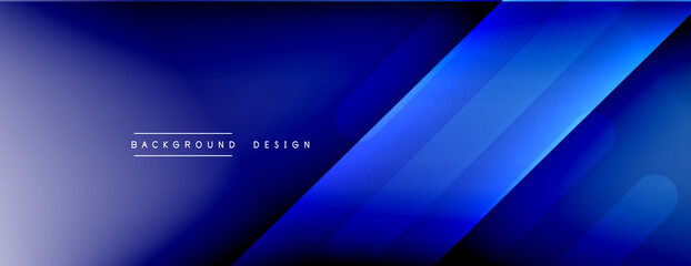 Fototapeta premium Dynamic lines abstract background. 3D shadow effects and fluid gradients. Modern overlapping forms