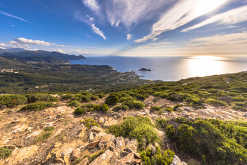 Fototapeta na wymiar View over Cap Corse