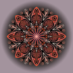 mandala art ornament for printing