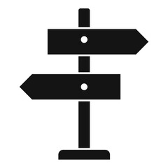 Sign board icon, simple style