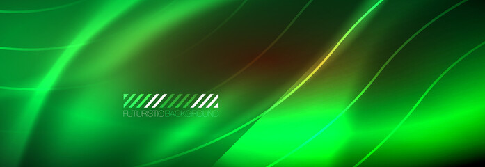 Neon dynamic beams vector abstract wallpaper background. Wallpaper background, design templates for business or technology presentations, internet posters or web brochure covers