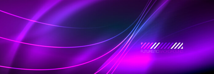 Fototapeta na wymiar Neon dynamic beams vector abstract wallpaper background. Wallpaper background, design templates for business or technology presentations, internet posters or web brochure covers