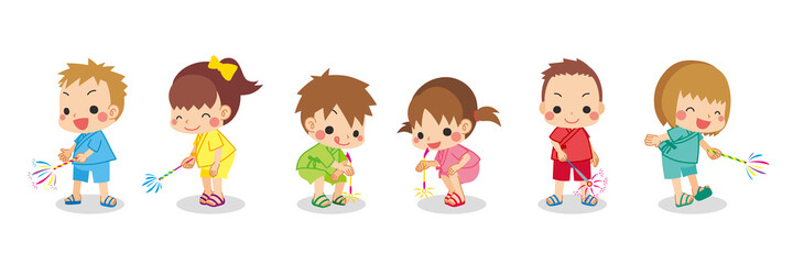 頬を膨らませてプンプン怒っている可愛い幼稚園児の女の子のイラスト 白背景 Wall Mural ぽこたぽこ