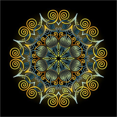 mandala art ornament for printing