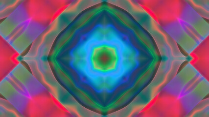 Abstract neon multicolored mandala background