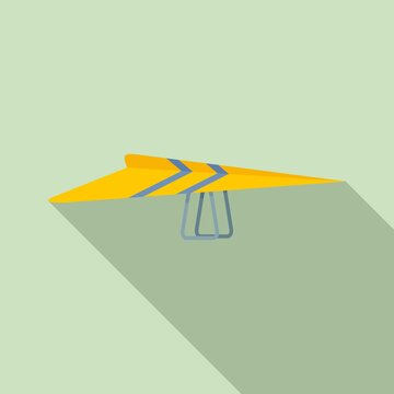Paraplane icon, flat style