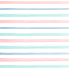 Pastel Watercolor Brush Stripes